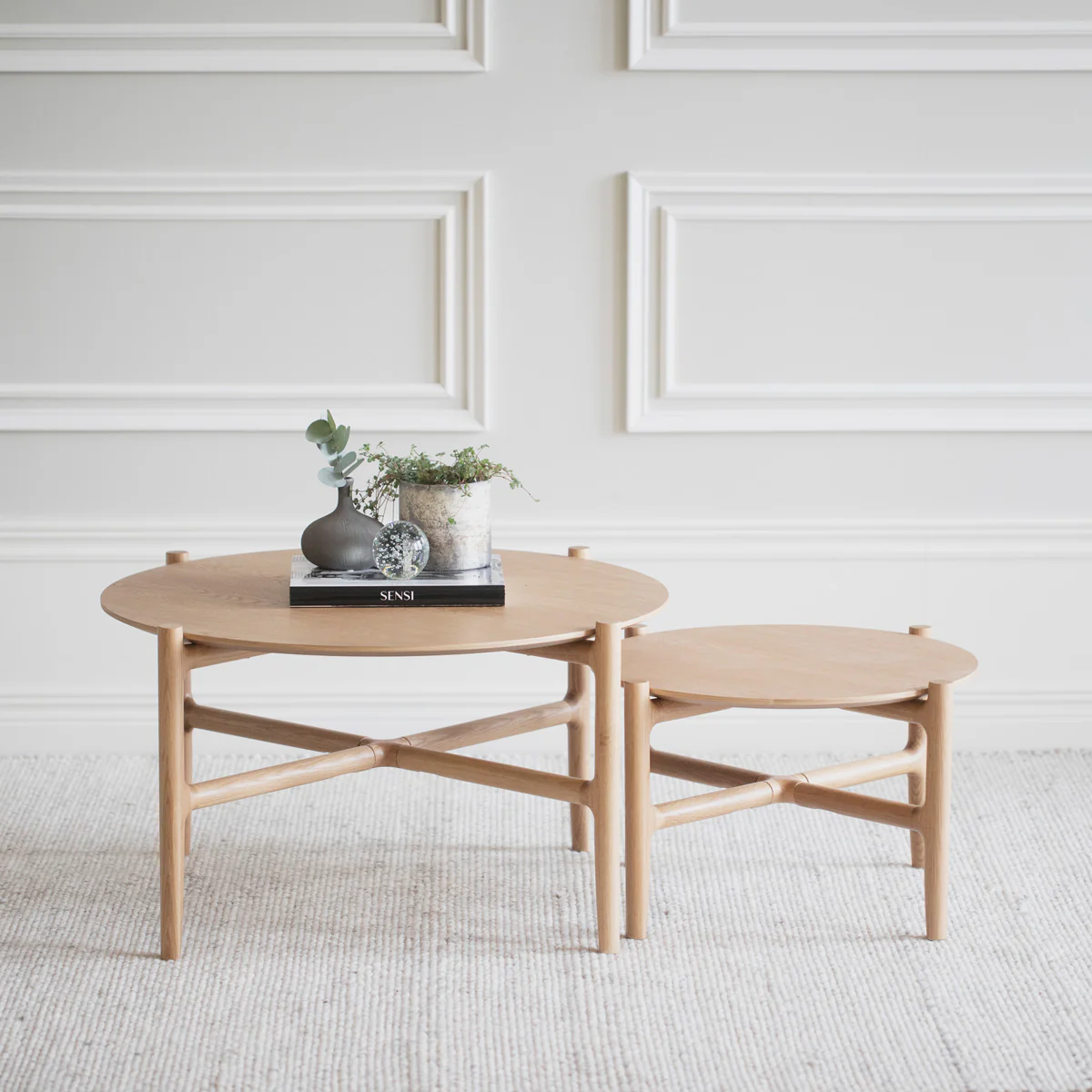 Holton sohvapöytä Ø80 cm tammi - Image 2