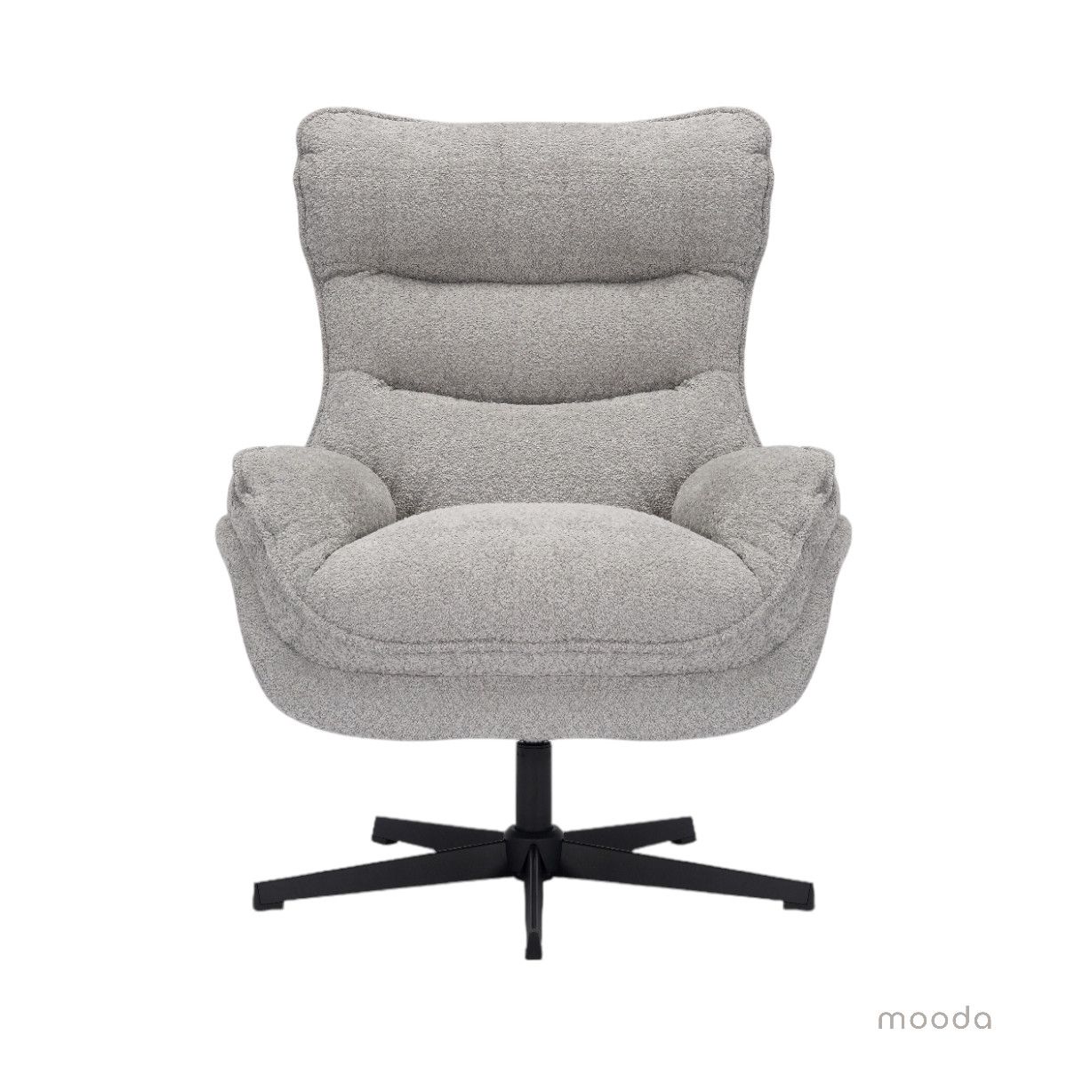 Viby pyörivä nojatuoli, harmaa - Image 3