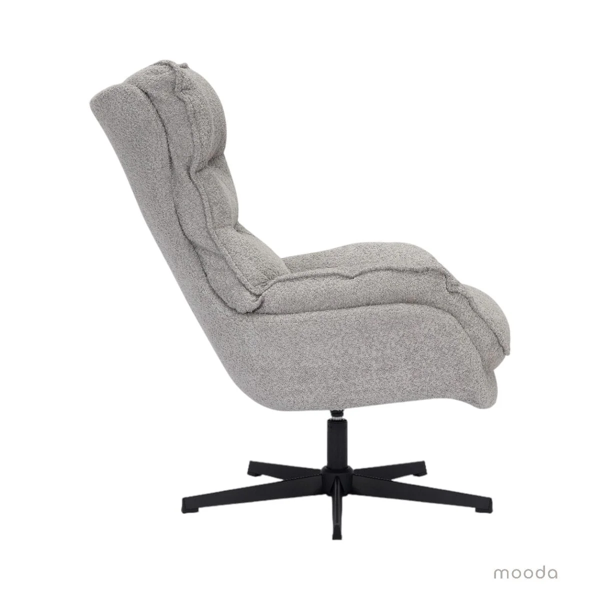 Viby pyörivä nojatuoli, harmaa - Image 4