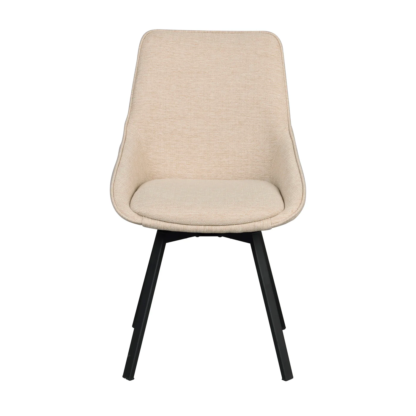 Alison tuoli musta metallijalka / vaalea beige kangas - Image 3